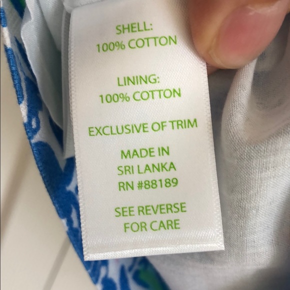 Lilly Pulitzer Tate skirt Coasting Bay Blue sz 8 - Picture 5 of 6